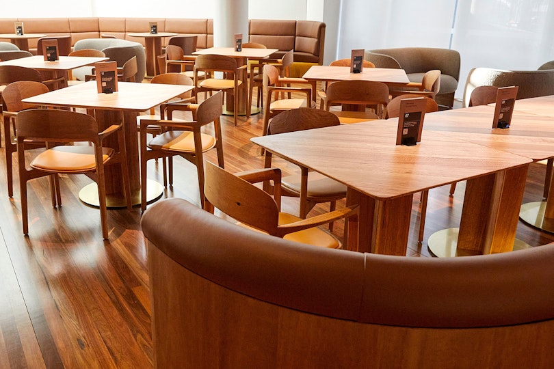 Square dining tables with chairs