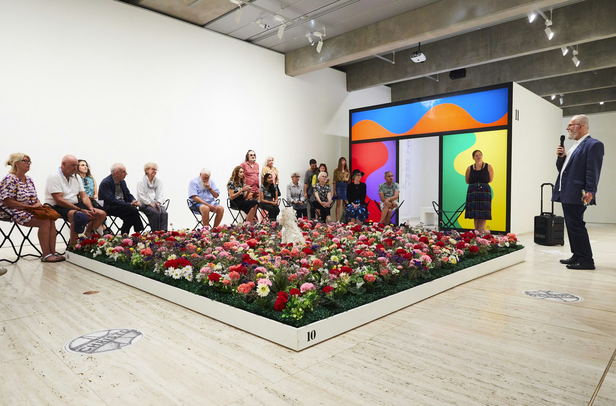 Collector and director of Kaldor Public Art Projects John Kaldor discusses White Terrier by Jeff Koons. Artwork: White Terrier, 1991 © Jeff Koons, Making Art Public: 50 years of Kaldor Public Art Projects.