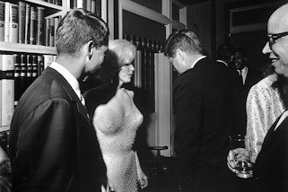 Marilyn Monroe in the famous 1962 dress, image courtesy JJs / Alamy Stock Photo