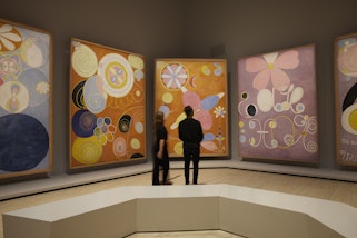 Installation view of the ‘Hilma af Klint: The Secret Paintings’ exhibition at the Art Gallery of New South Wales, 12 June – 19 September 2021. 