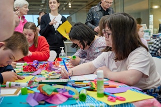 An access workshop for children at the Art Gallery of New South Wales