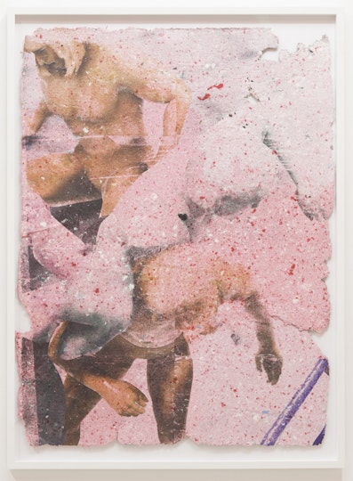 Drew Connor Holland Waiting for every moment to go away / I keep listening to old voices / the end of something / December 2020–22, mixed media, 121 x 89 cm framed