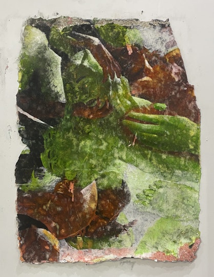 Drew Connor Holland Flesh / last / the sound of bears killing 2022, mixed media, 121 x 89 cm