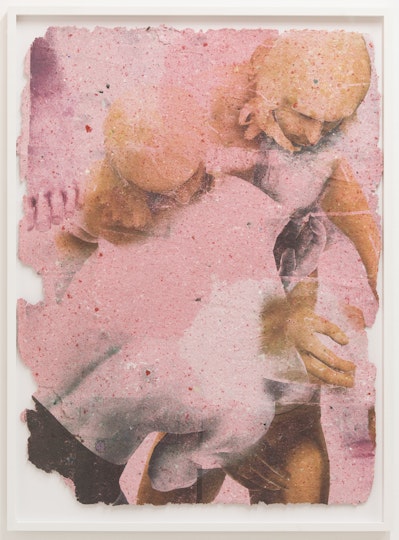 Drew Connor Holland Clipping the wings from the back of an angel (you do not need to have your body on the earth to feel your skin on mine) 2020–22, mixed media, 121 x 89 cm framed