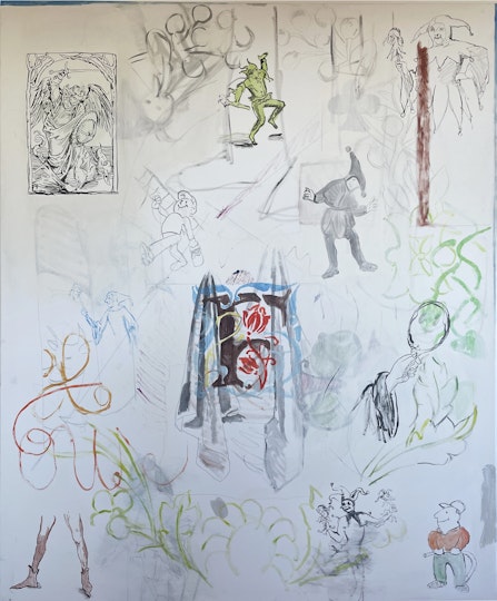 Flin Sharp Marrote 2021, acrylic on canvas, 120 x 100 cm
