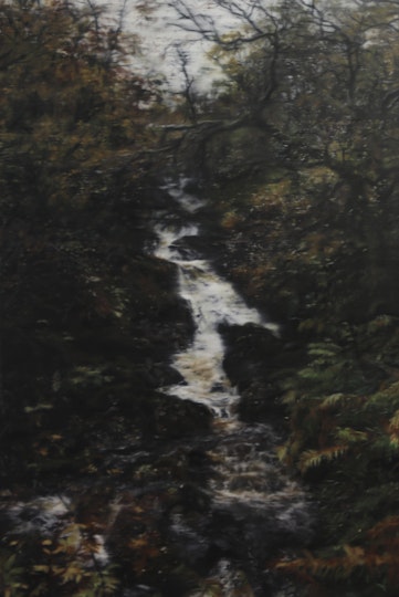Amelia Carroll Waterfall-3 2022, oil on canvas, 150 x 96 cm