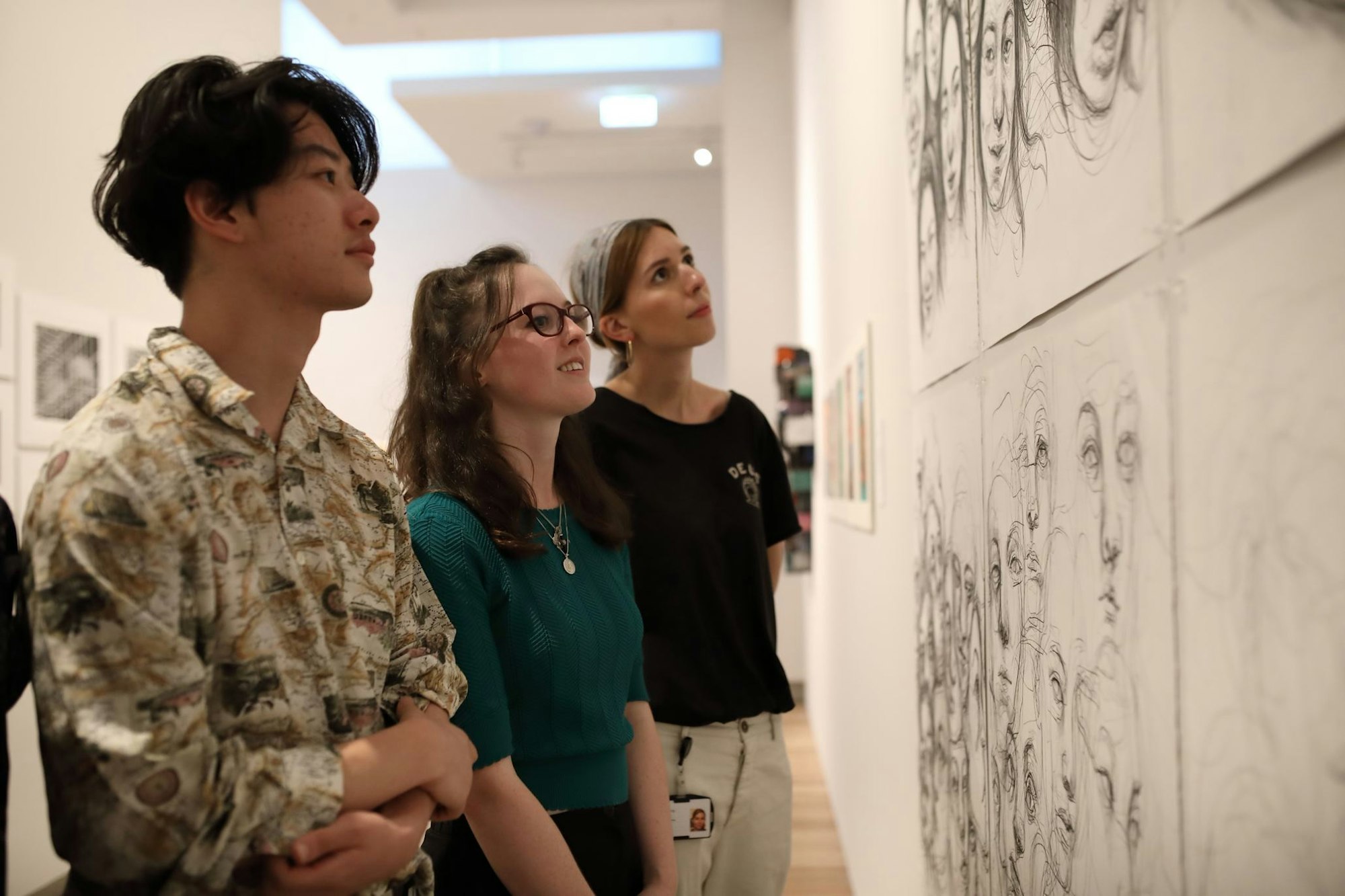 Tertiary students at the Art Gallery of New South Wales