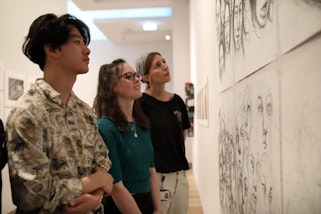 Tertiary students at the Art Gallery of New South Wales