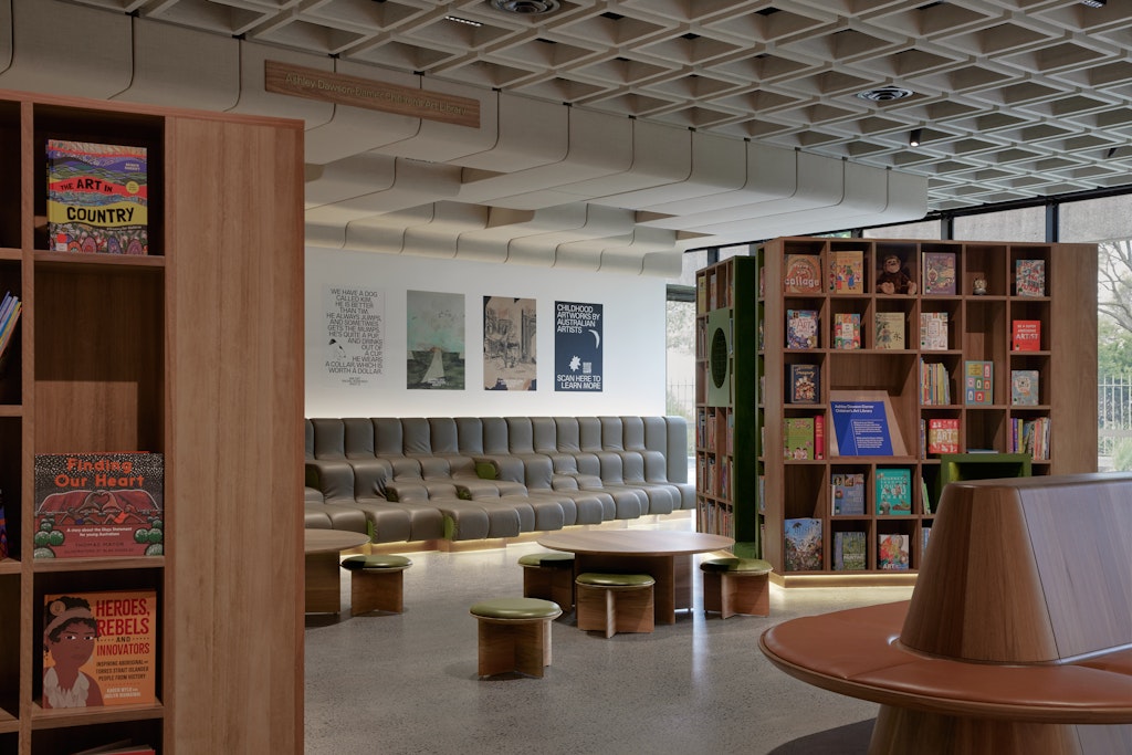 Art Gallery of NSW Children’s Art Library designed by Tonkin Zulaikha Greer Architects. Photo Cieran Murphy