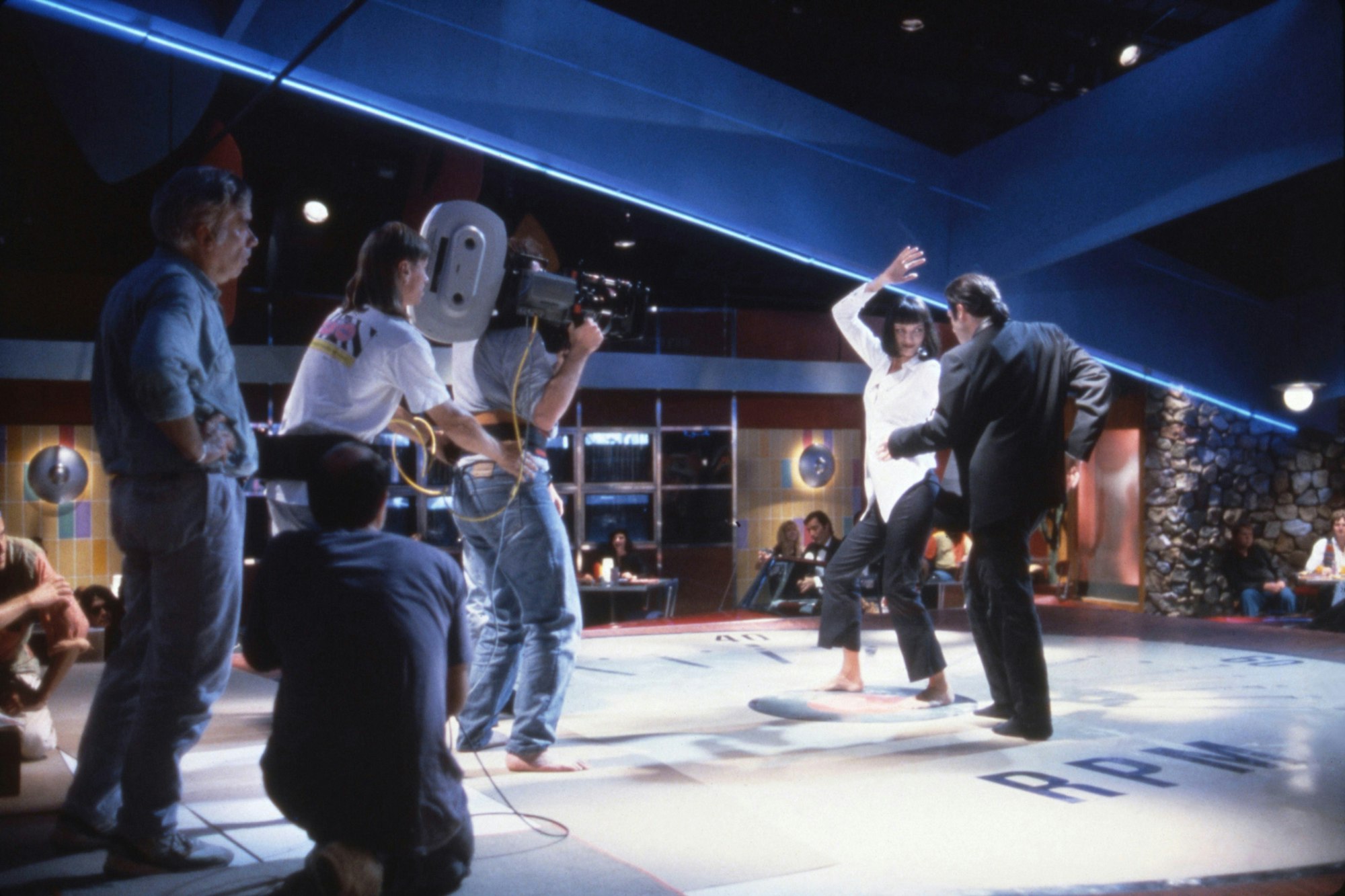 Filming of 'Pulp Fiction' 1994, photo: Alamy