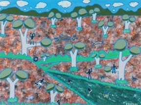 Elaine Russell Lachlan River, our childhood dreams 1994, Art Gallery of New South Wales © Estate of Elaine Russell