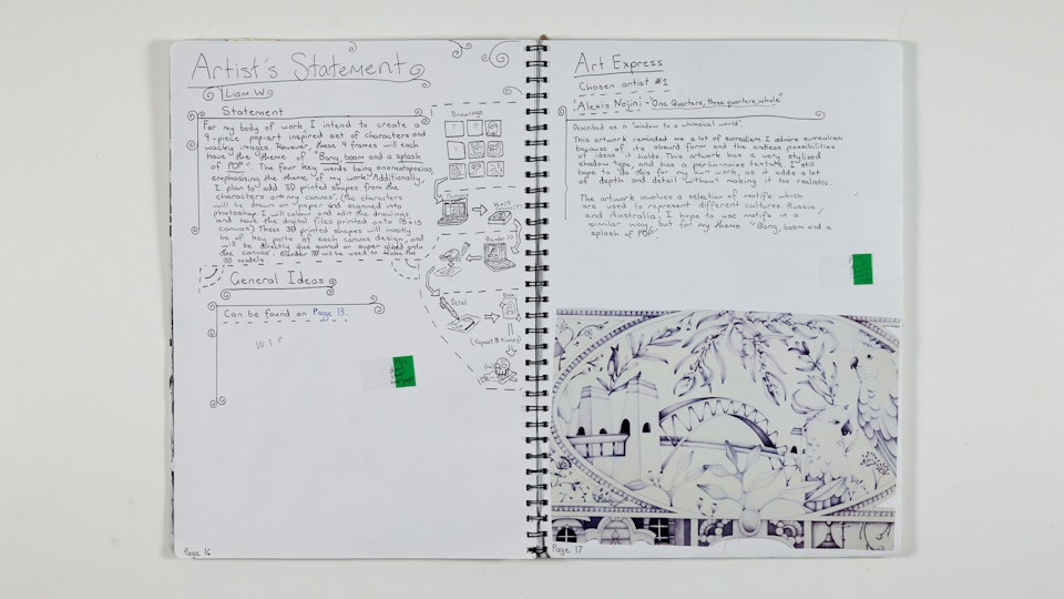 Work by Liam Wallbridge, ARTEXPRESS 2023