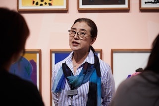 Community Ambassador giving a tour at the Art Gallery of New South Wales