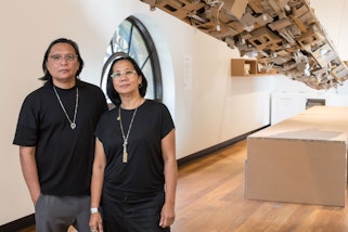 Left to right: Alfredo and Isabel Aquilizan, photo: courtesy of the artists and Yavuz Gallery, Sydney