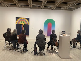Visitors participate in a Pause program for carers at the Art Gallery of New South Wales, 2022, photo © Art Gallery of New South Wales