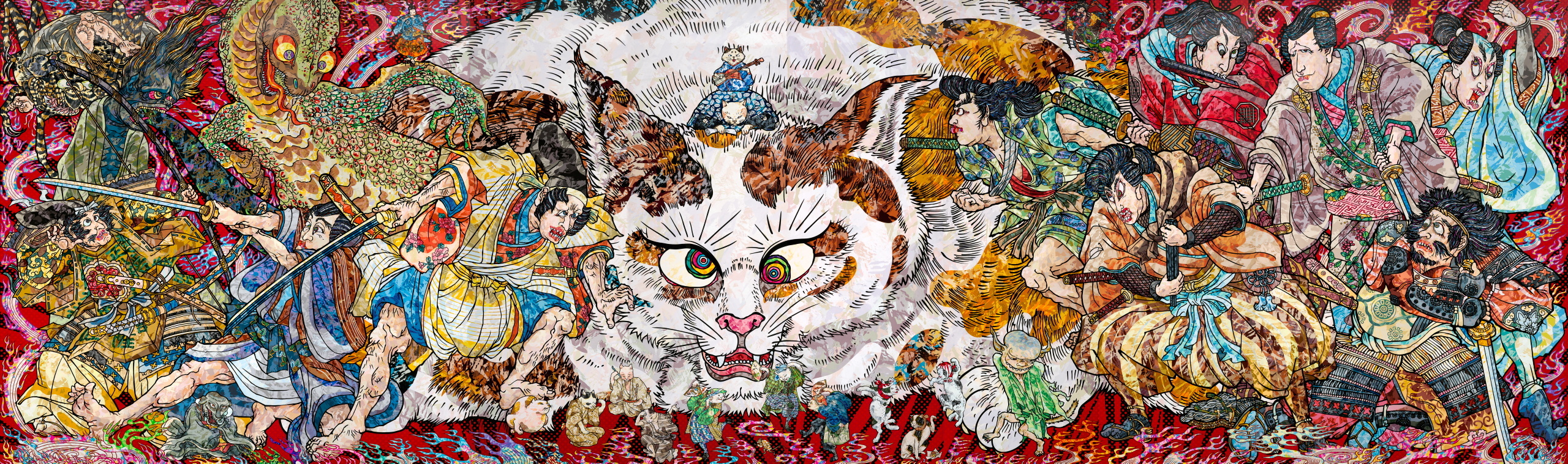 Takashi Murakami Japan Supernatural: Vertiginous After Staring at the Empty World Too Intensely, I Found Myself Trapped in the Realm of Lurking Ghosts and Monsters 2019 © 2019 Takashi Murakami/Kaikai Kiki Co., Ltd.