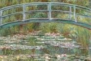 Claude Monet 'Bridge over a pond of water lilies' 1899 (detail), the Metropolitan Museum of Art, New York
