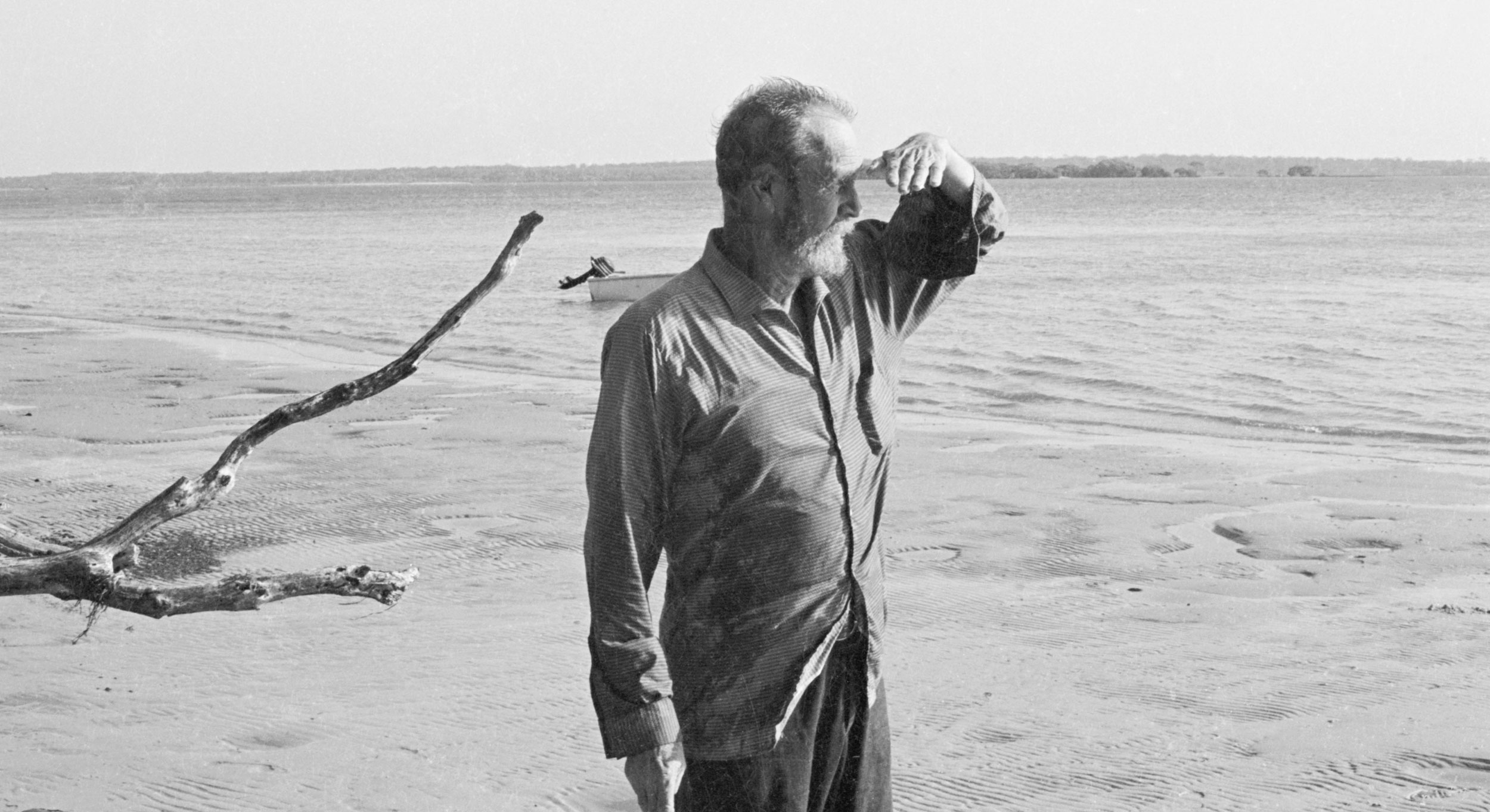 Robert Walker Ian Fairweather on Bribie Island, Queensland c1966, Robert Walker archive, National Art Archive, Art Gallery of New South Wales © Estate of Robert Walker/Copyright Agency