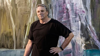 Euan Macleod in his studio, photo: Andrew Merry 