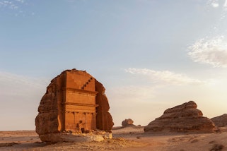 The tomb of Qasr al-Farid at Hegra (Mada’in Saleh), Saudi Arabia 