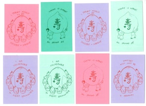 Amuletic cards by Naomi Segal, photo: courtesy of the artist