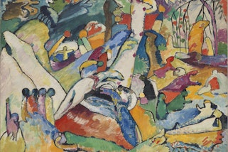 Vasily Kandinsky 'Sketch for 'Composition II'' 1909–10, oil on canvas, Solomon R. Guggenheim Museum, New York