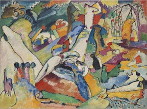 Vasily Kandinsky 'Sketch for 'Composition II'' 1909–10, oil on canvas, Solomon R. Guggenheim Museum, New York