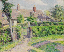 Camille Pissarro Peasants' houses, Éragny 1887, Art Gallery of New South Wales