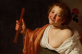 Jan van Bijlert Girl with a flute c1630 (detail), Art Gallery of New South Wales