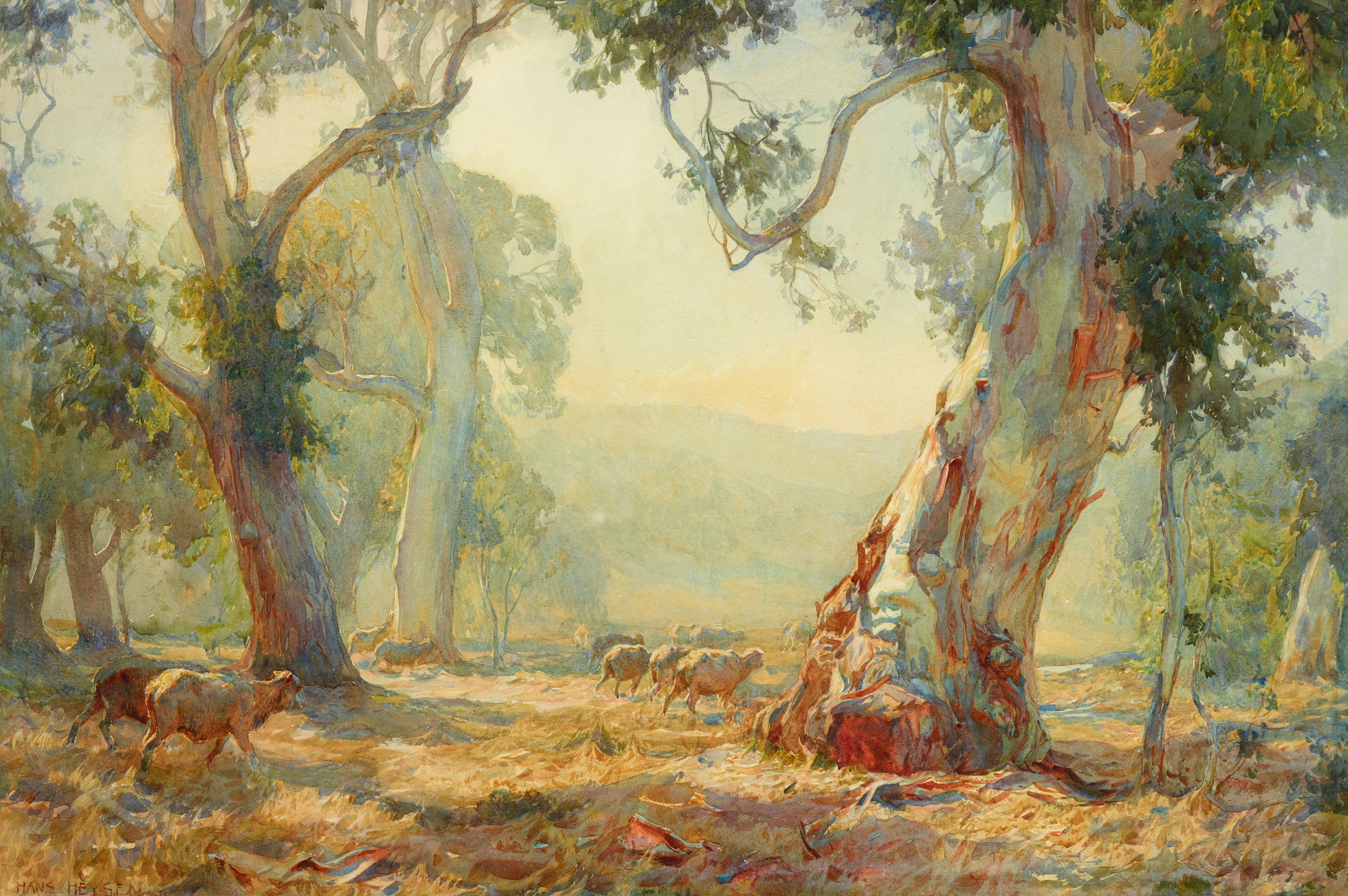 Hans Heysen Summer 1909 (detail), Art Gallery of New South Wales © C Heysen