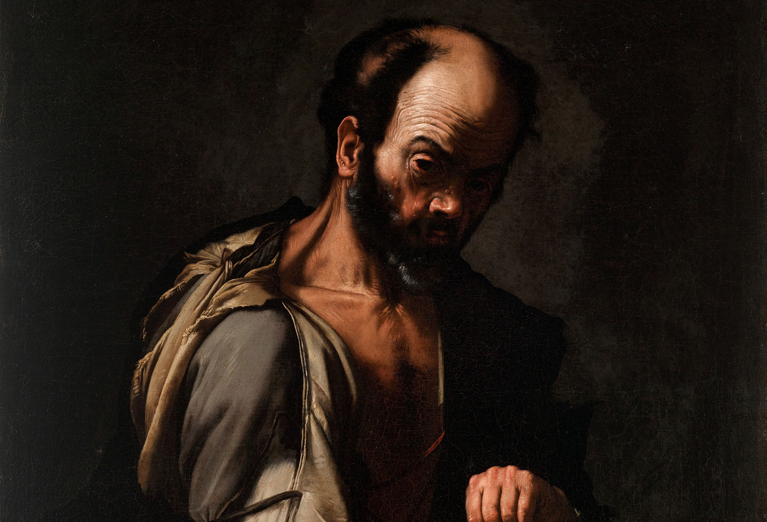 Jusepe de Ribera Aesop c1625–c1631 (detail), Art Gallery of New South Wales