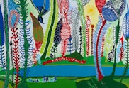 John Pule Days go by 2021 (detail), courtesy the artist and Gow Langsford Gallery, Auckland