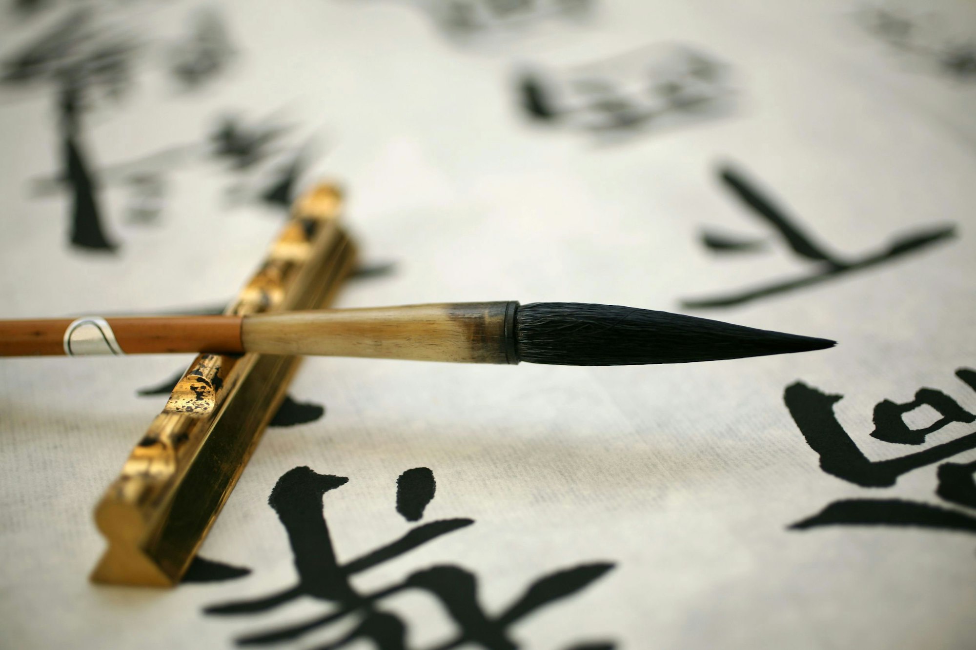 Chinese calligraphy, photo Yen Wen Getty Images