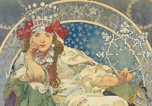Alphonse Mucha Princess Hyacinth 1911 (detail) © Mucha Trust 2024