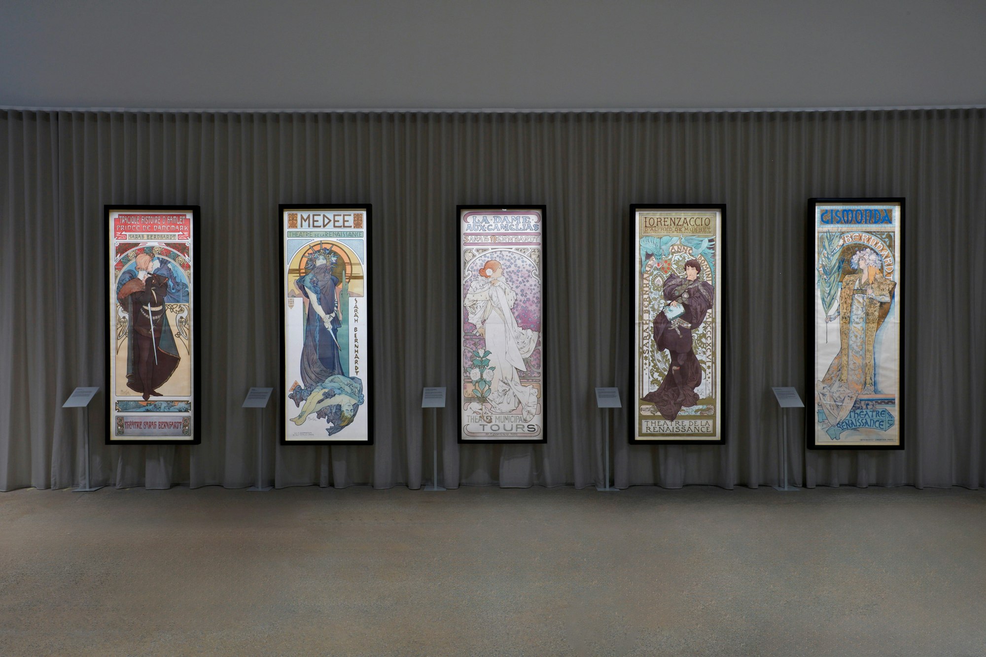 Installation view of the Alphonse Mucha: Spirit of Art Nouveau exhibition at the Art Gallery of New South Wales, photo © Art Gallery of New South Wales, Diana Panuccio