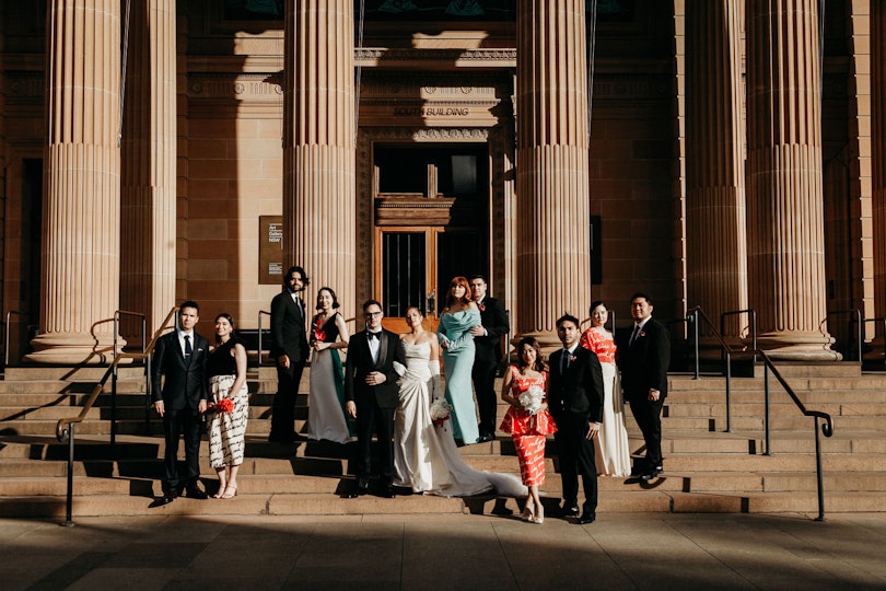 Wedding at the Art Gallery of New South Wales, photo: Mango Red Photography