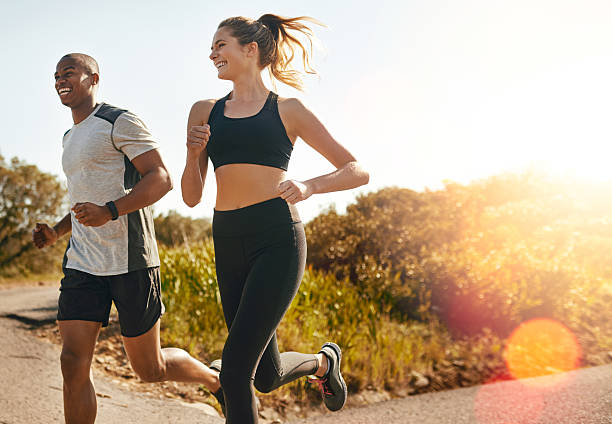 Couple Jogging Together