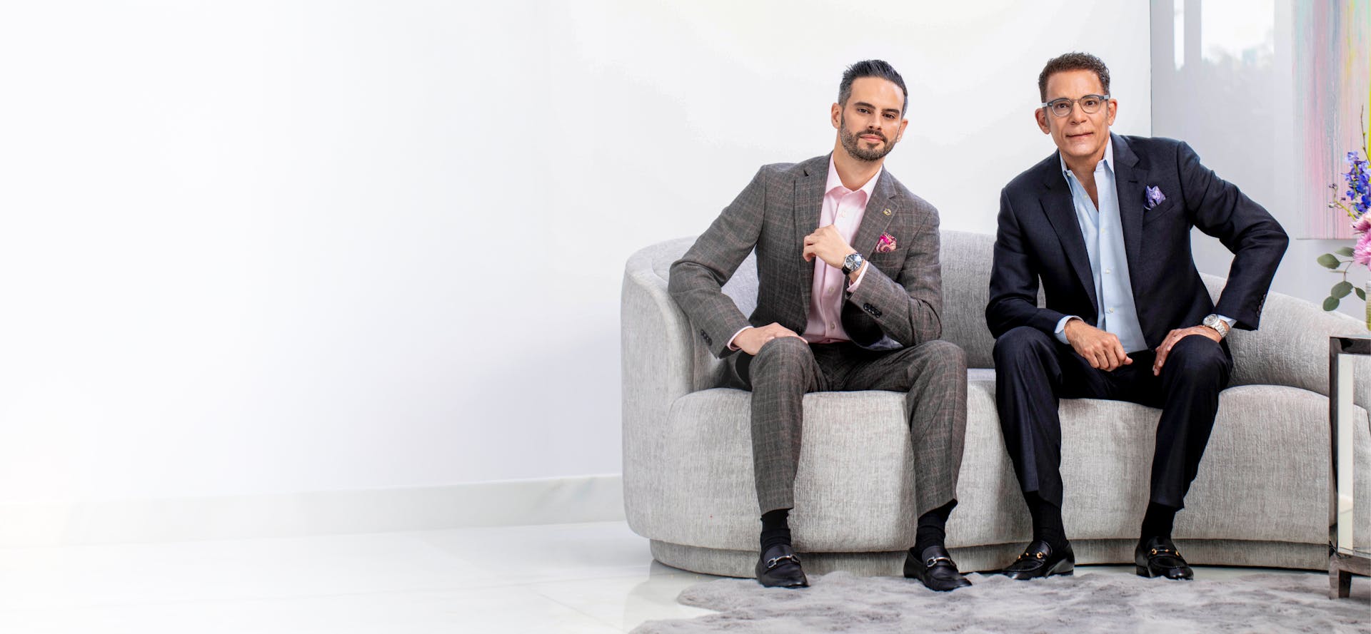 Dr. Garramone and Dr. Garcia sitting
