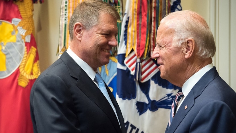 Klaus Iohannis și Joe Biden 