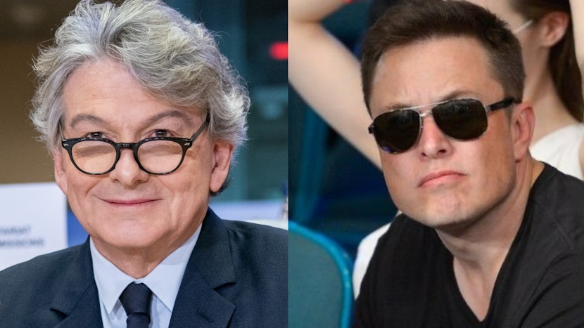Thierry Breton și Elon Musk