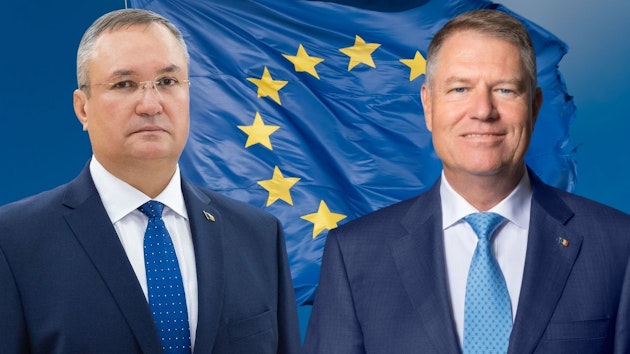 Premierul Nicolae Ciucă și Președintele Klaus Iohannis.