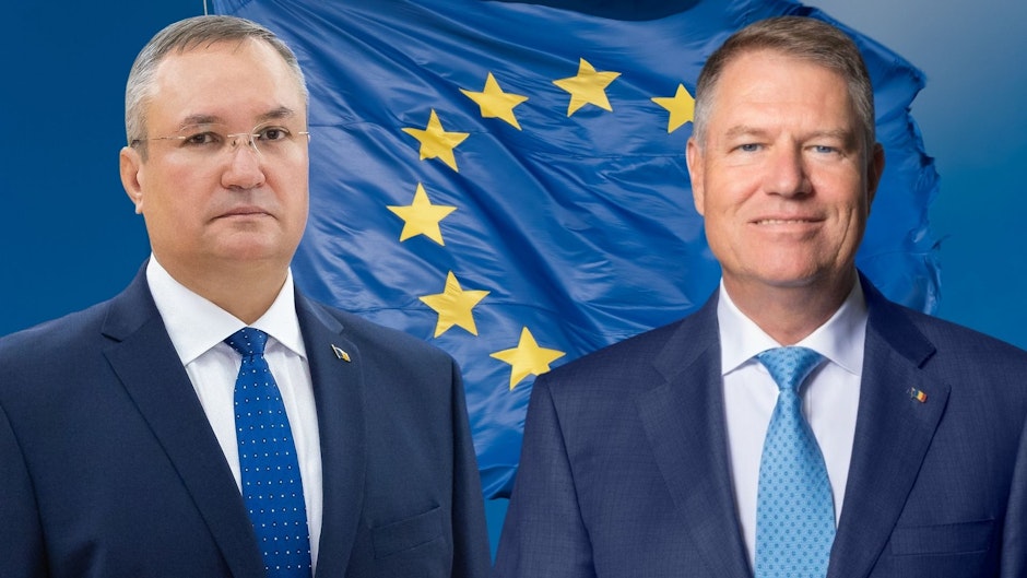 Premierul Nicolae Ciucă și Președintele Klaus Iohannis.