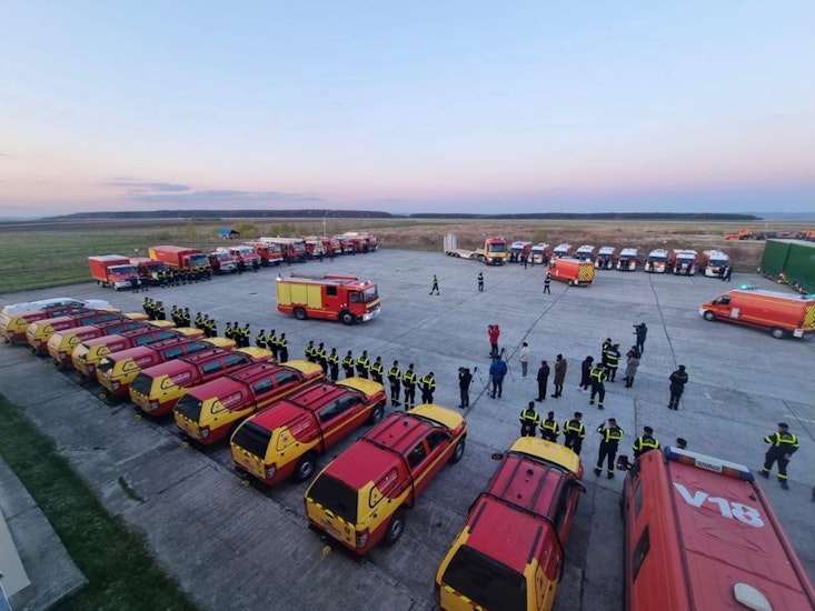 Convoi de ajutor din Franța către Ucraina