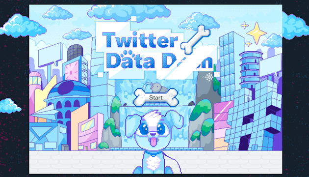 Twitter Data Dash Game.