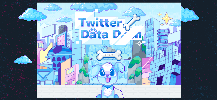 Twitter Data Dash Game.