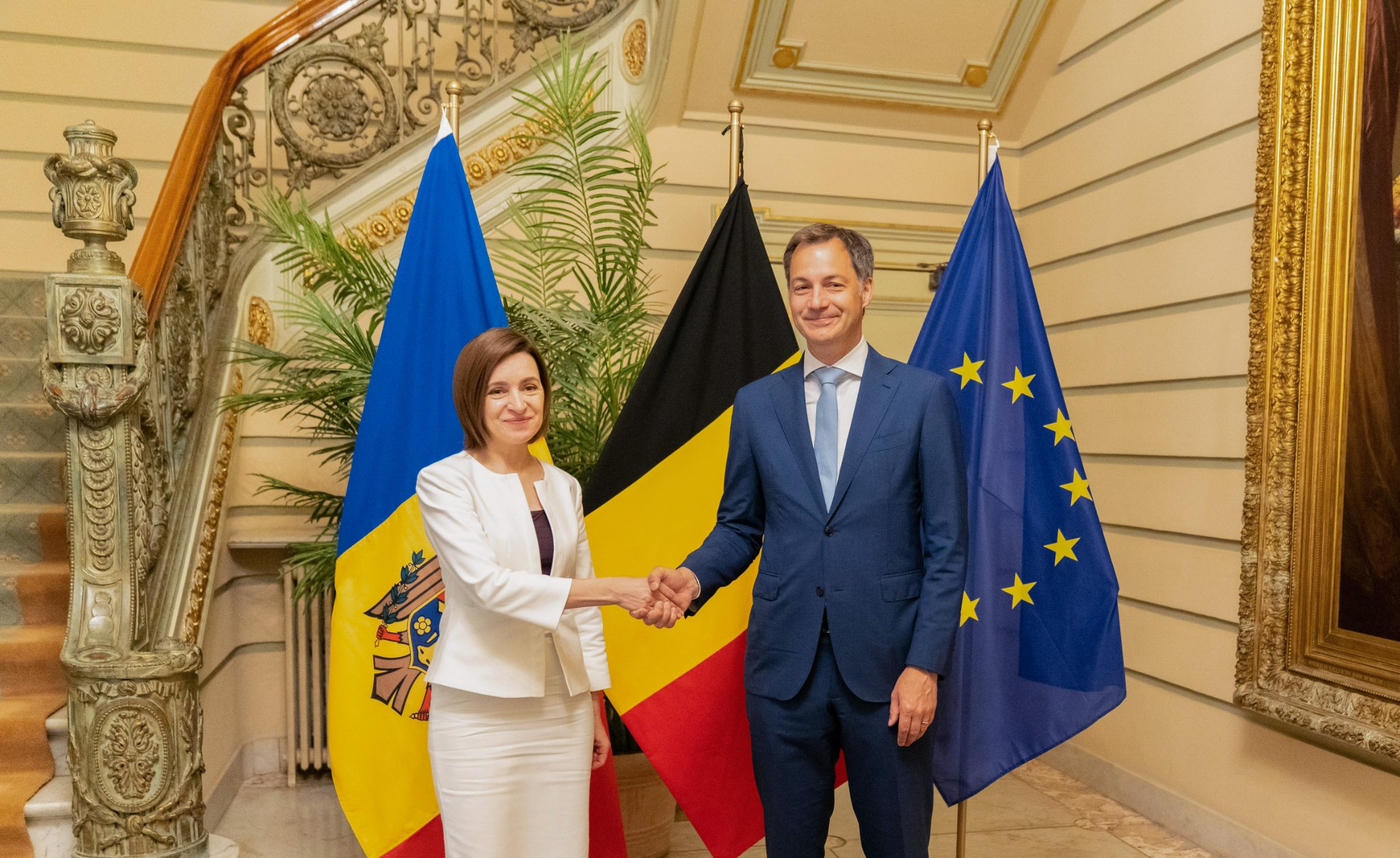Maia Sandu și Alexander De Croo