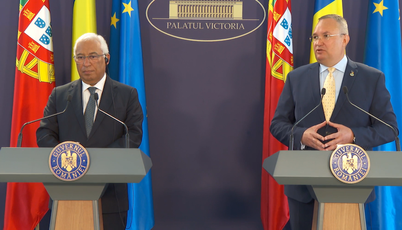 Prim-ministrul Portugalie și premierul Nicolae Ciucă