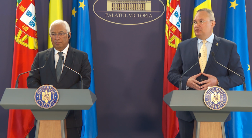 Prim-ministrul Portugalie și premierul Nicolae Ciucă
