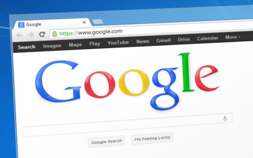 Search pe Google, motor de căutare.