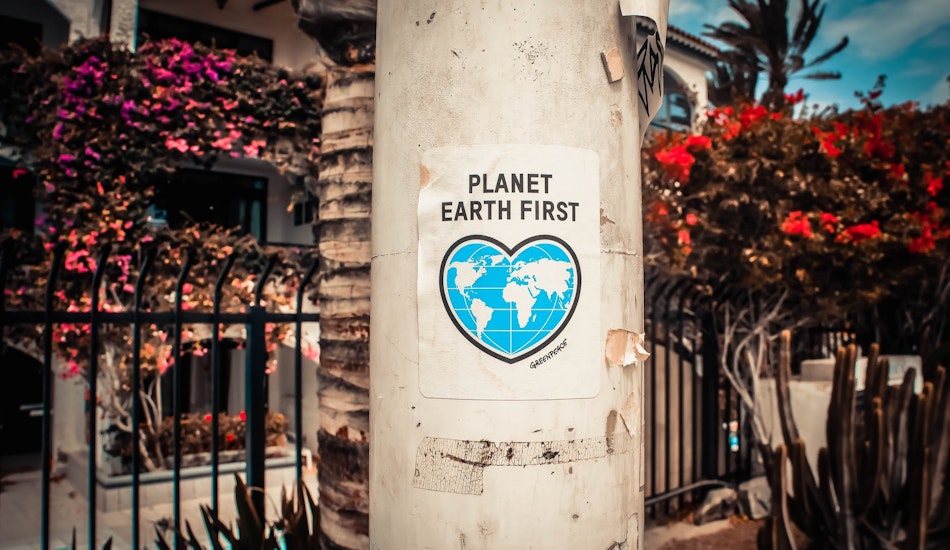 Afiș „Planet earth first”